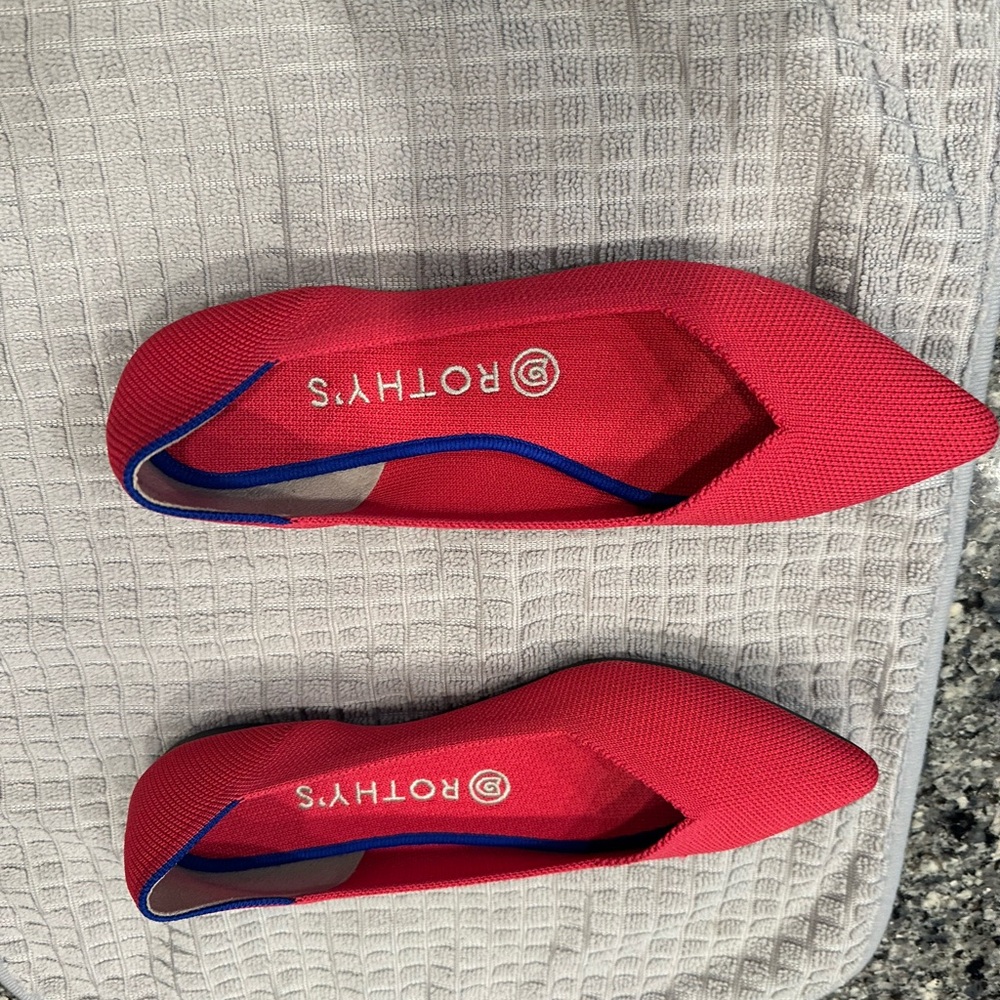 Rothy's Pink The Point Women's Flats size 8